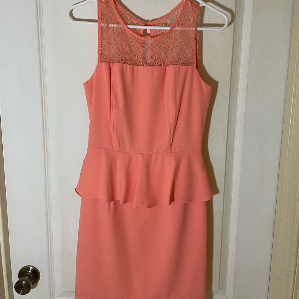 NEW Forever 21 mini coral dress